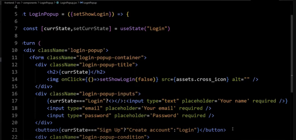 Campus Food Delivery App Code Snippet